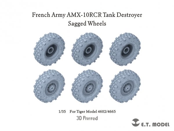 E.T. Model P35-167 Modern French AMX-10RCR Tank Destroyer Sagged wheels 1/35