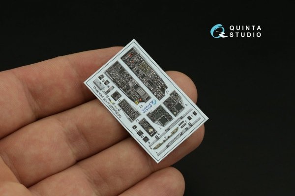 Quinta Studio QDS-48323 A-10C 3D-Printed &amp; coloured Interior on decal paper (Academy) (Small version) 1/48