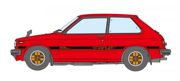 Hasegawa HC63-21163 Toyota Starlet KP61 S (3 Door) Middle Version (1980)