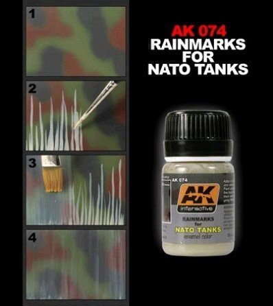 AK Interactive AK074 Rain Marks For Nato Tanks 35ml