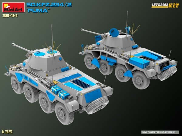 MiniArt 35414 Sd.Kfz. 234/2 PUMA. INTERIOR KIT 1/35