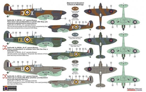 Kozavody Prostejov KPM0121 Spitfire Mk.Vc Four Barrels over Malta (1:72)