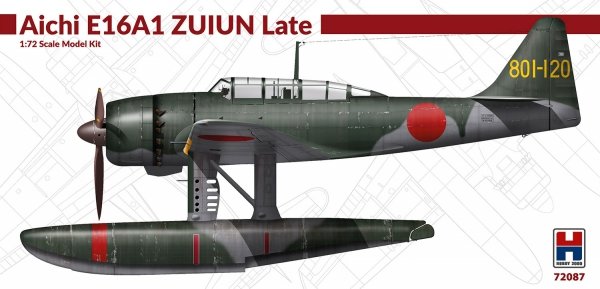Hobby 2000 72087 Aichi E16A1 Zuiun Late ( Fujimi + CARTOGRAF + MASKI ) 1/72