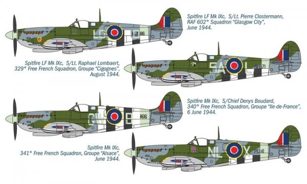 Italeri 1365 SPITFIRE Mk .IX Free French (1:72)
