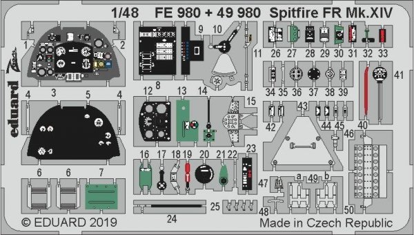 Eduard FE980 Spitfire FR Mk. XIV 1/48 AIRFIX