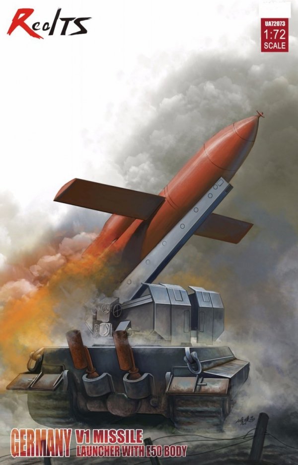 Modelcollect UA72073 GERMANY V1 MISSILE LAUNCHER WITH E50 BODY 1/72