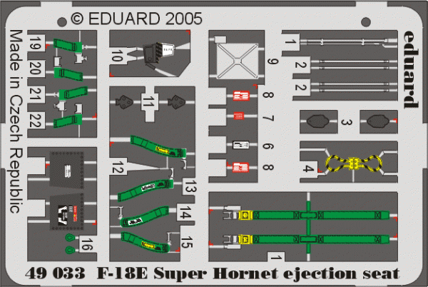 Eduard 49034 Lancaster seatbelts 1/48 Tamiya