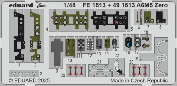 Eduard 491513 A6M5 Zero FINE MOLDS 1/48