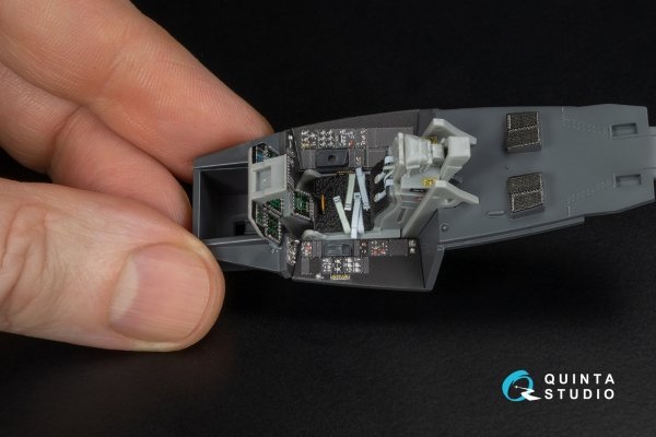 Quinta Studio QD48652 F-22 Raptor 3D-Printed &amp; coloured Interior on decal paper (Hasegawa) 1/48