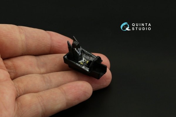Quinta Studio QD72067 F-117A 3D-Printed &amp; coloured Interior on decal paper (Hasegawa) 1/72