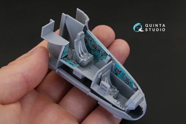 Quinta Studio QD48155 Mi-24P 3D-Printed &amp; coloured Interior on decal paper (for Zvezda kit) 1/48