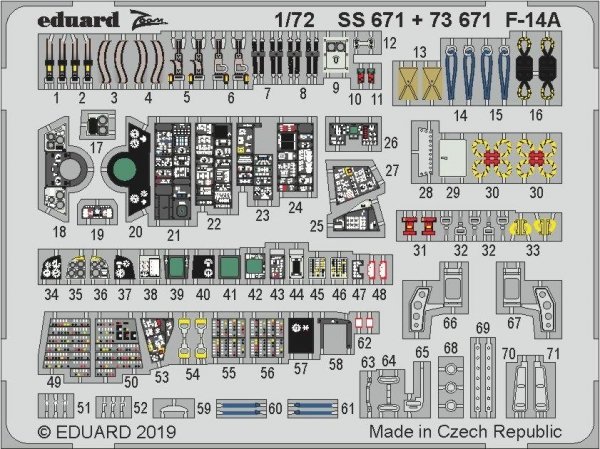Eduard SS671 F-14A 1/72 HOBBY BOSS