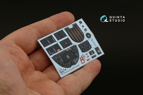 Quinta Studio QD24021 Spitfire Mk.VIII 3D-Printed &amp; coloured Interior on decal paper (Airfix) 1/24