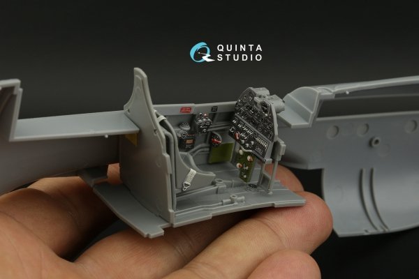 Quinta Studio QD32137 P-40E/K 3D-Printed &amp; coloured Interior on decal paper (Hasegawa) 1/32