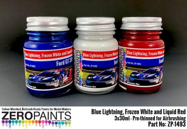Zero Paints ZP-1493 Ford GT 2018 - Paint Set 3x30ml