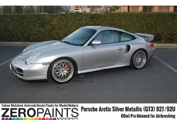 Zero Paints ZP-1031-Y90 Porsche Arctic Silver Metallic (GT3) 92T/92U 60ml
