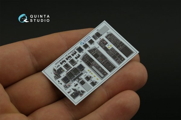 Quinta Studio QDS-48426 F-15E 3D-Printed coloured Interior on decal paper (Academy) (Small version) 1/48