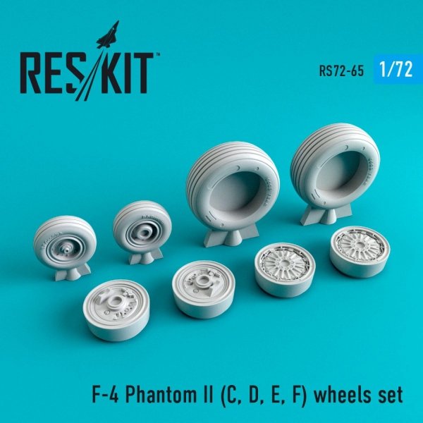 RESKIT RS72-0065 F-4 (C,D,E,F) &quot;PHANTOM II&quot; WHEELS SET 1/72