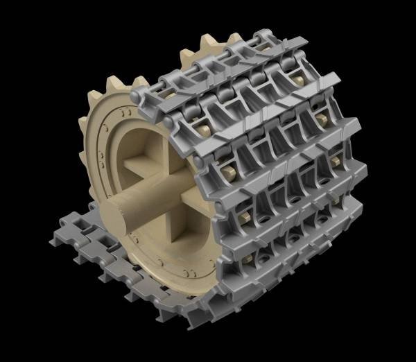 Panzer Art TR35-018 Entwicklungfahrzeug E-25 tracks + correct drive wheels 1/35
