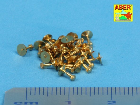 Aber 16100 Turned imitation of Hexagon bolts x30 pcs. (1:16)