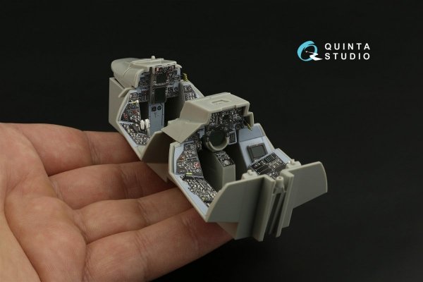 Quinta Studio QDS-32098 F-14A 3D-Printed &amp; coloured Interior on decal paper ( Trumpeter ) (Small version) 1/32