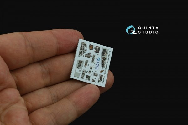 Quinta Studio QDS-72173 Blackburn Buccanneer S.2B Late 3D-Printed &amp; coloured Interior on decal paper (Airfix) (small version) 1/72