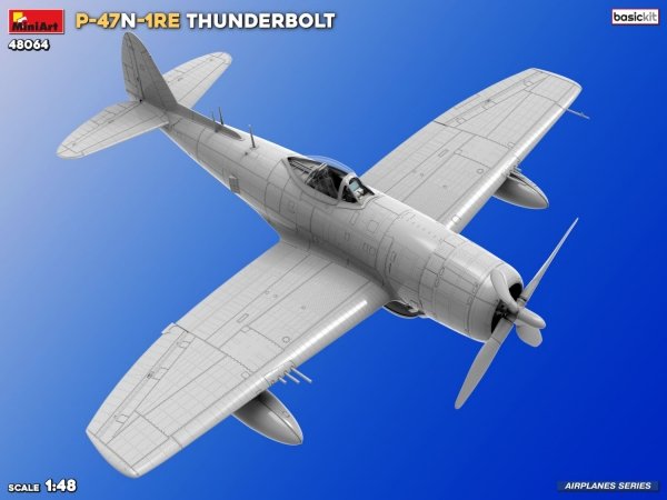 MiniArt 48064 P-47N-1RE THUNDERBOLT BASIC KIT 1/48