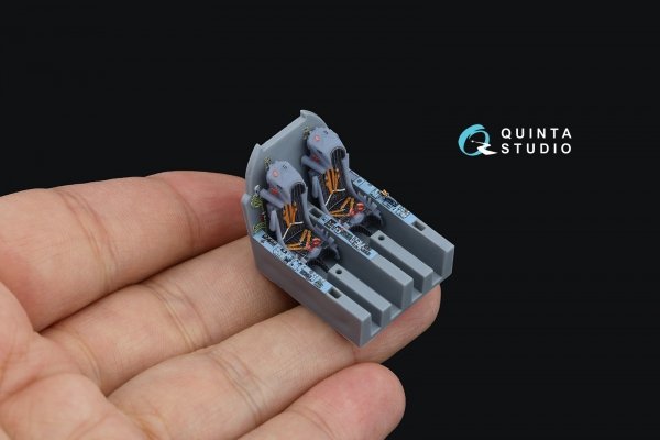 Quinta Studio QD+72117 Su-24MR 3D-Printed coloured Interior on decal paper (Zvezda) (with 3D-printed resin part) 1/72
