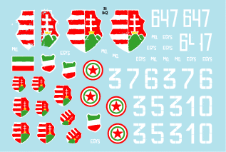 Star Decals 35-942 Hungarian Uprising 1956 1 1/35