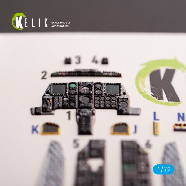 Kelik K72190 A-10C Thunderbolt II - interior 3D decals for GWH kit (1/72)