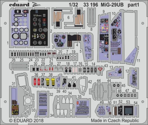 Eduard 33196 MiG-29UB TRUMPETER 1/32