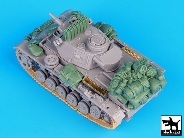 Black Dog T72037 German Pz.Kpw III Ausf.N DAK accessories set for Dragon 1/72