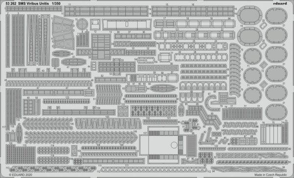 Eduard BIG5358 SMS Viribus Unitis for  TRUMPETER 1/350