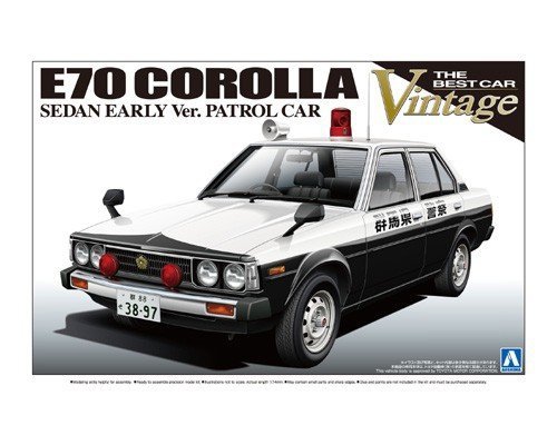Aoshima 01084 Corolla Sedan Patrol Car Early ver. 1/24