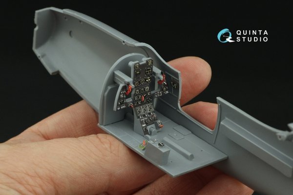 Quinta Studio QD32225 P-39N/Q Airacobra interior 3D-Printed coloured Interior on decal paper (Special Hobby) 1/32