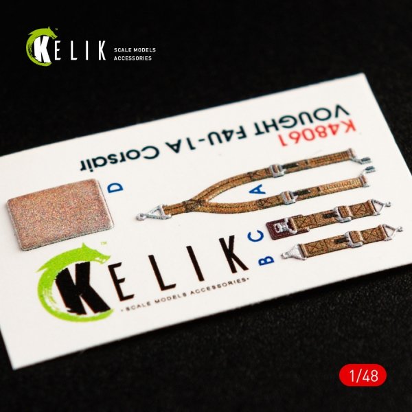 KELIK K48061 F4U-1A CORSAIR INTERIOR 3D DECALS FOR TAMIYA KIT 1/48