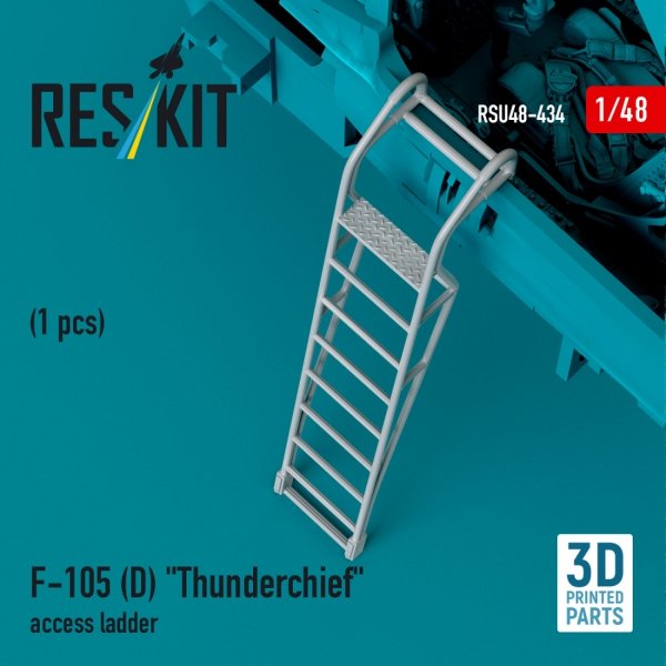 RESKIT RSU48-0434 F-105D &quot;Thunderchief&quot; access ladder (1 pcs) (3D Printed) 1/48