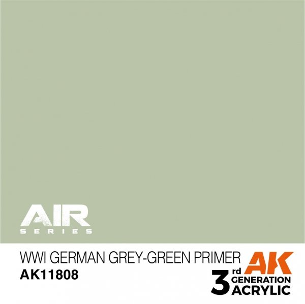 AK Interactive AK11808 WWI GERMAN GREY-GREEN PRIMER – AIR 17ml