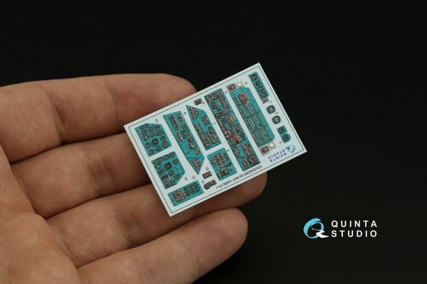 Quinta Studio QDS-48380 Mi-8MT 3D-Printed &amp; coloured Interior on decal paper (AMK) (Small version) 1/48