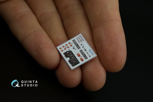 Quinta Studio QD72069 Ural-4320 3D-Printed &amp; coloured Interior on decal paper (Zvezda) 1/72