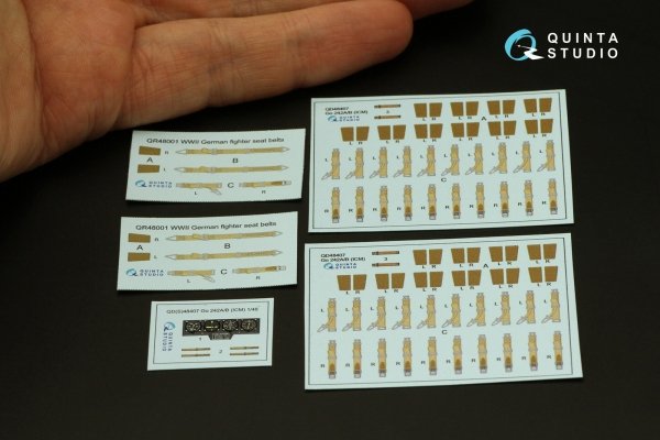 Quinta Studio QD48407 Go 242A-B 3D-Printed coloured Interior on decal paper (ICM) 1/48