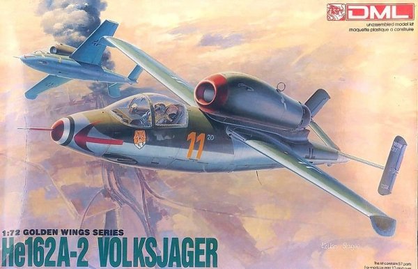 Dragon 5001 Heinkel He162A-2 Volksjager 1/72