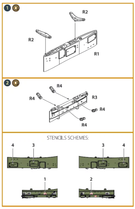 Clear Prop! CPA72047 OV-1 A/B/C/D Mohawk pylons for CP kit 1/72