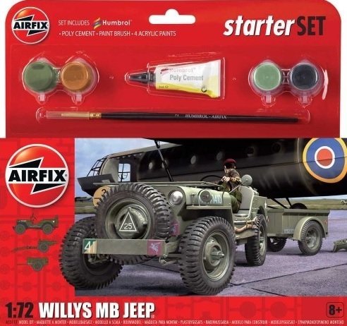 Airfix 55117A Willys MB Jeep - Starter Set 1/72