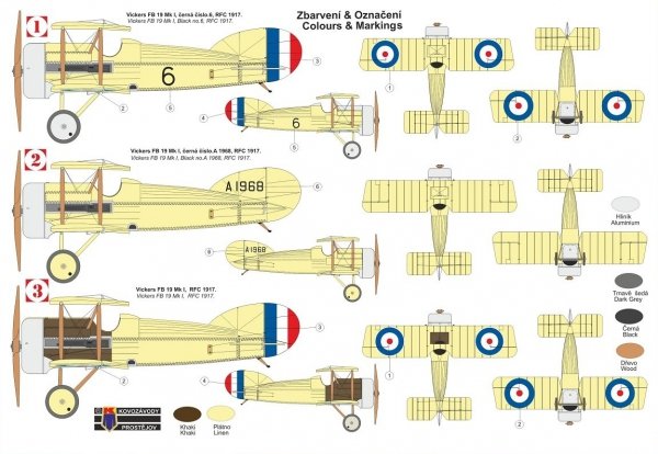 Kovozavody Prostejov KPM0249 Vickers FB-19 Mk.I „Bullet“ RFC 1/72