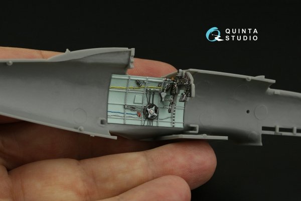 Quinta Studio QD48389 Macchi C.202 Folgore Early 3D-Printed &amp; coloured Interior on decal paper (Hasegawa/Eduard) 1/48