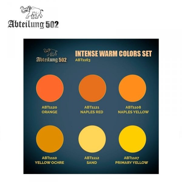 502 Abteilung ABT1163 – INTENSE WARM COLORS SET (6pcs)