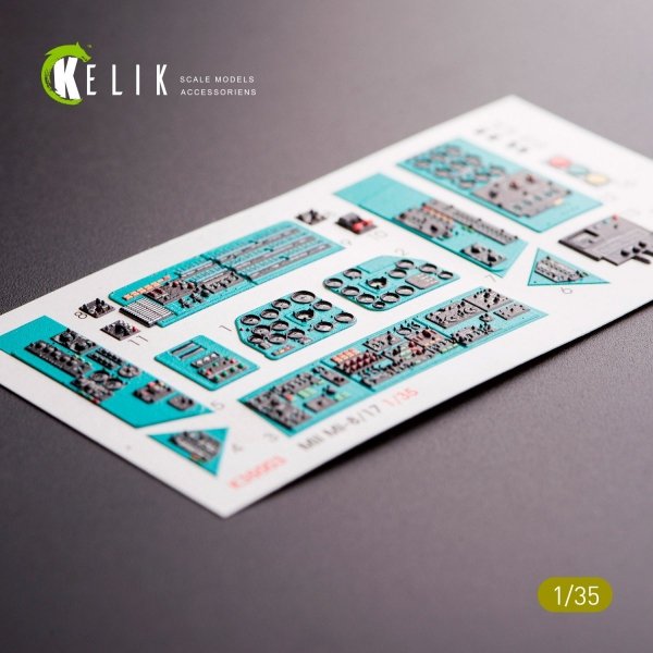 KELIK K35003 MI-8MT/MI-17 INTERIOR 3D DECALS FOR TRUMPETER KIT 1/35