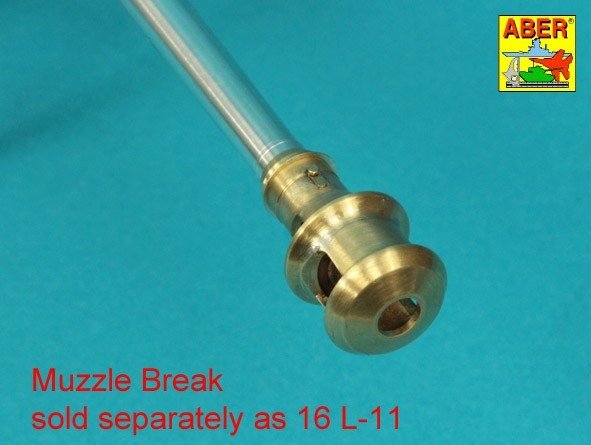 Aber 16l-29 Barrel for the Pak 40 anti-tank gun without muzzle brake / Lufa do armaty p/panc Pak 40 bez hamulca wylotowego 1/16