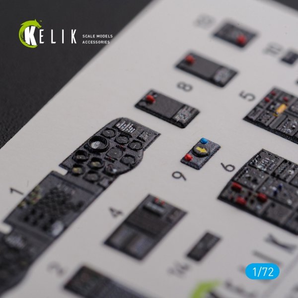 KELIK K72103 CH-47A interior 3D decals for Trumpeter kit 1/72